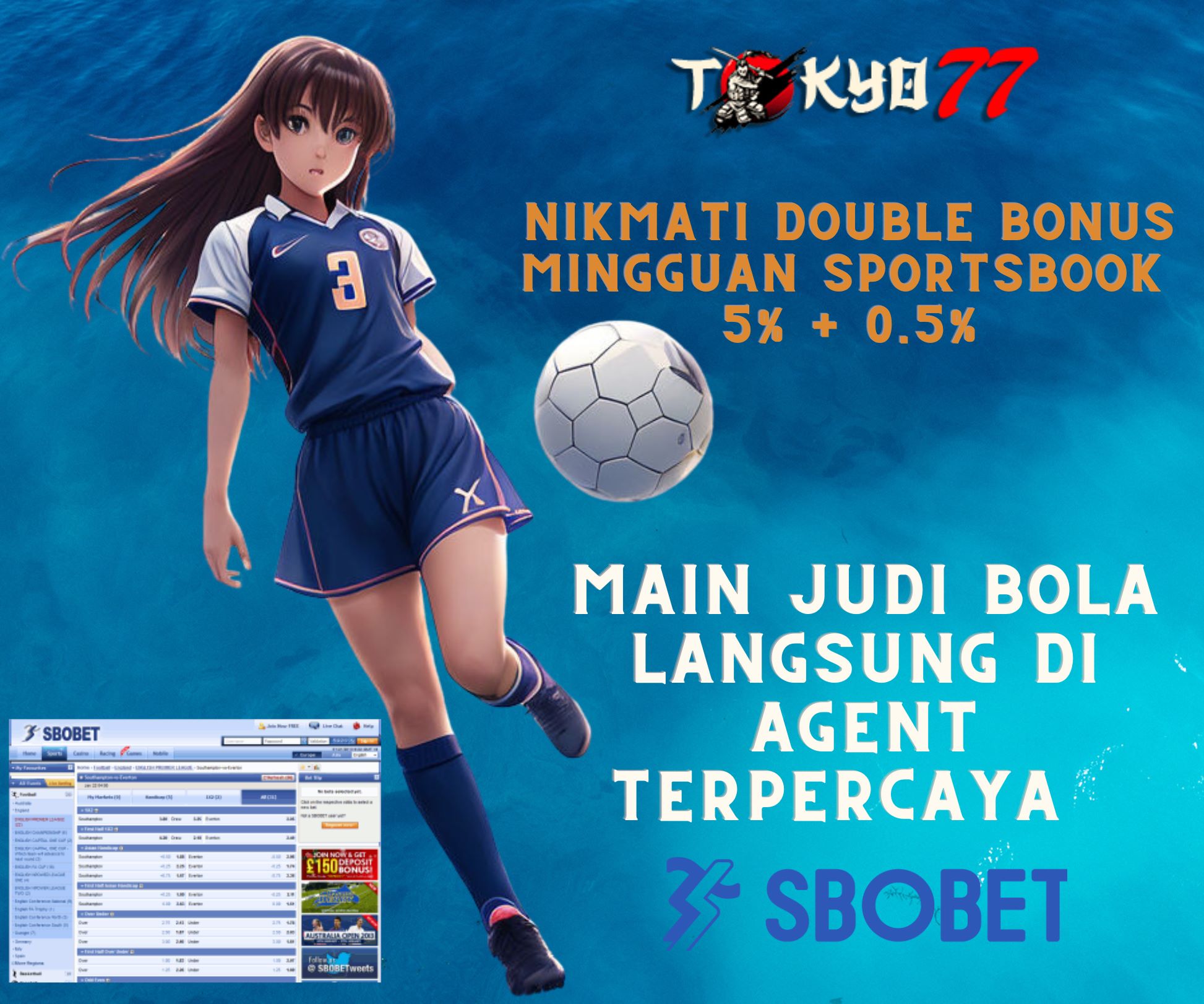Bet on your favorite football team at the SBOBET agent